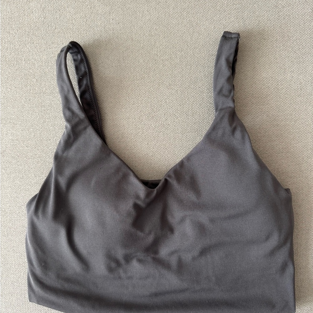 Women's Gray and blue workout Top